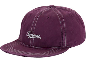 Supreme Distressed Script 6-Panel Red