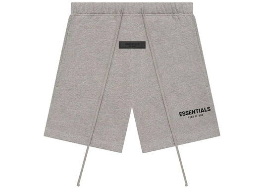 Fear of God Essentials Logo Track Shorts Dark Oatmeal Grey