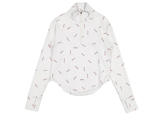 Nike Sportswear Collection Women's Slim 1/2-Zip Long-Sleeve Logo Top Light Orewood Brown/Red Sepia/Light Orewood Brown