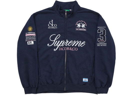 Supreme La Martina Zip Up Sweatshirt Navy