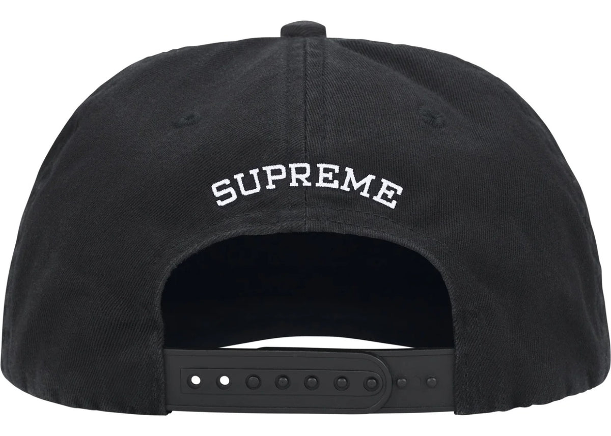 Supreme Painted 5-Panel Hat Cap Black
