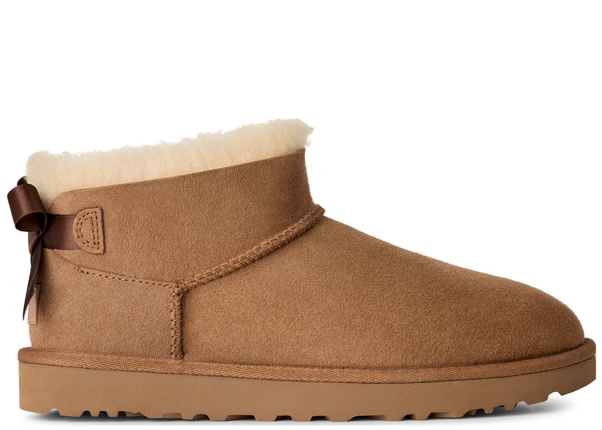 UGG Ultra Mini Bailey Bow Boot Chestnut (Women's)