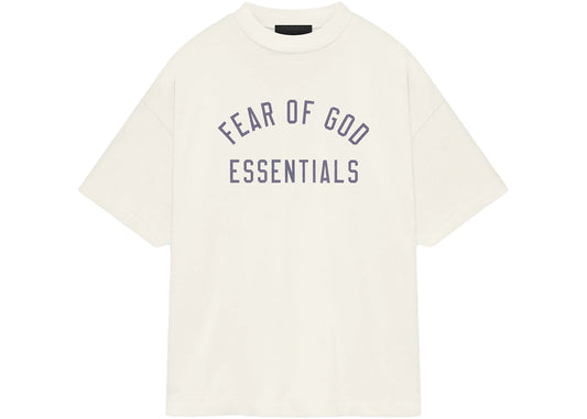 Fear of God Essentials Jersey Crewneck T-Shirt Shell Cream White