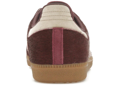 adidas Samba OG Maroon Sand Strata Pony (Women's)