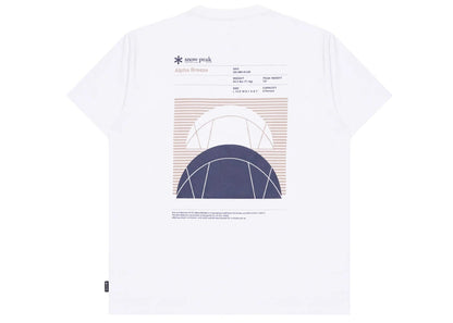 Snow Peak Alpha Breeze Typography T-Shirt White