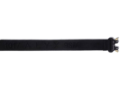1017 ALYX 9SM Rollercoaster Belt With Logo Black
