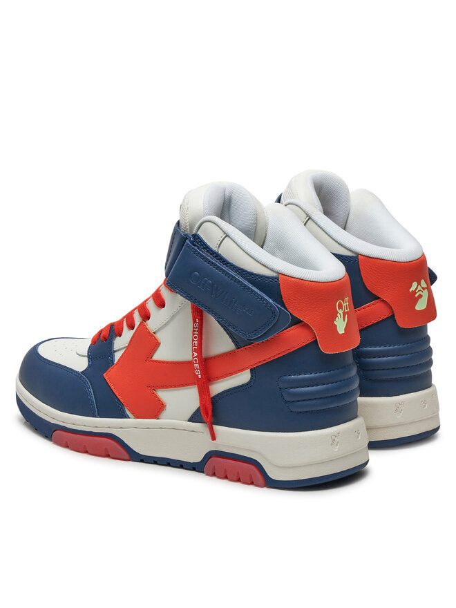 Off-White Out Of Office Mid Top Sneakers White Blue