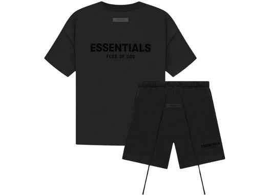 Fear of God Essentials Stretch Limo Black Summer Set