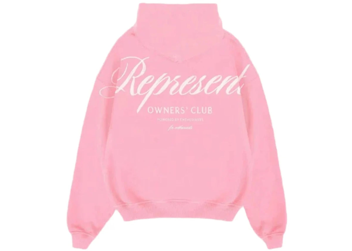 Represent Owners Club Script Hoodie Pink