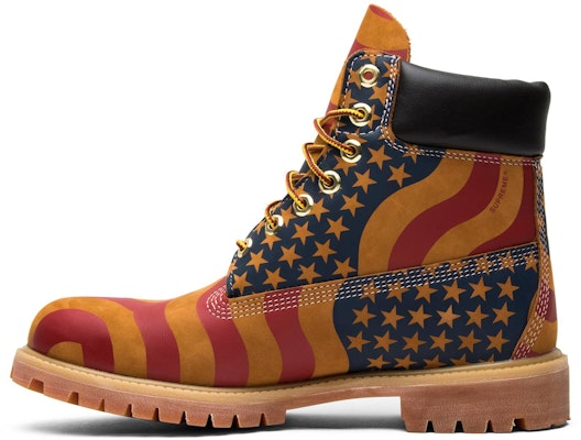 Timberland 6" Boot Supreme Stars & Stripes Wheat American Flag