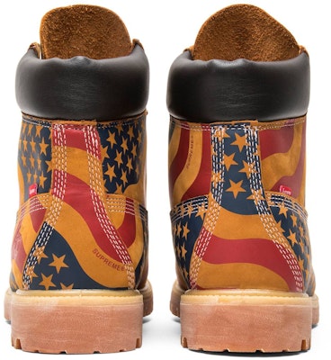 Timberland 6" Boot Supreme Stars & Stripes Wheat American Flag