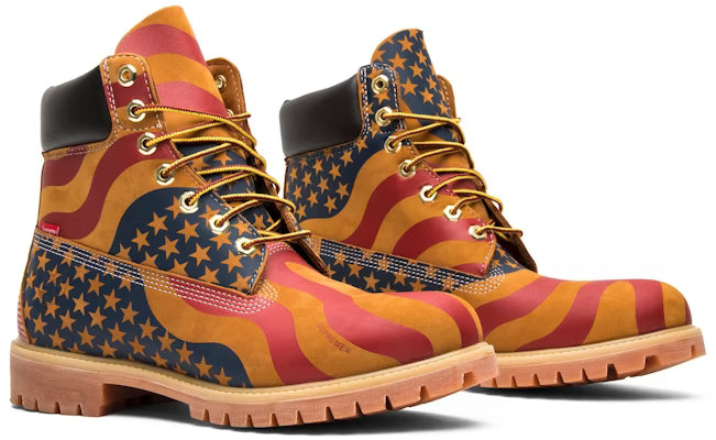 Timberland 6" Boot Supreme Stars & Stripes Wheat American Flag