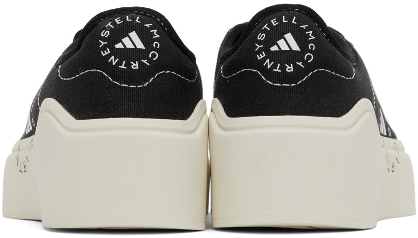 adidas Stella McCartney Court Cotton Sneakers Black White