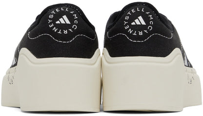 adidas Stella McCartney Court Cotton Sneakers Black White