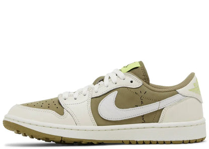 Air Jordan 1 Low Golf Travis Scott Olive Black