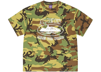 Corteiz Alcatraz Alweiz Tee Camo Green