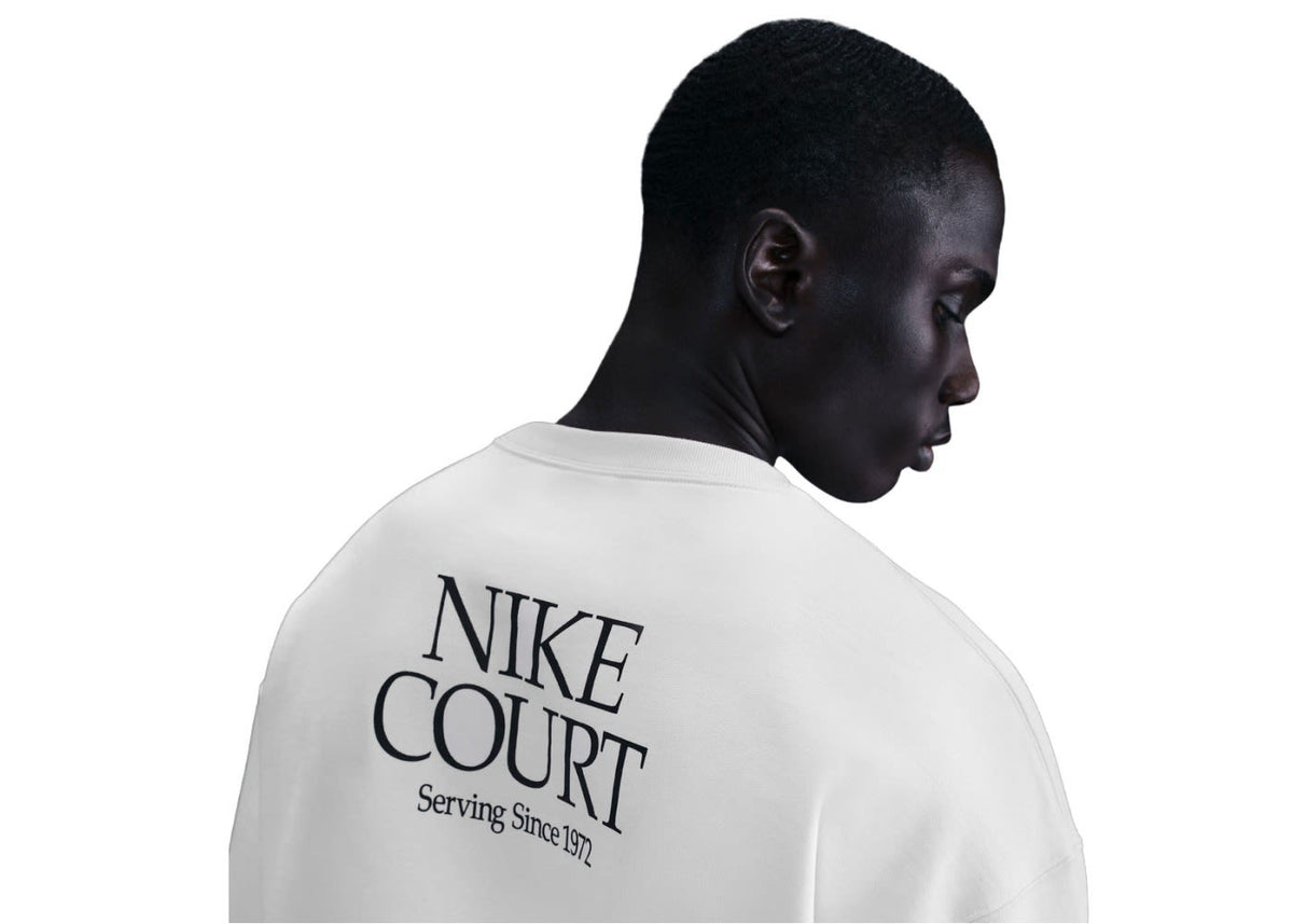 NikeCourt Men's French Terry Crewneck Top Phantom
