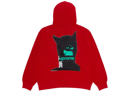 Supreme Catwoman Hoodie Red