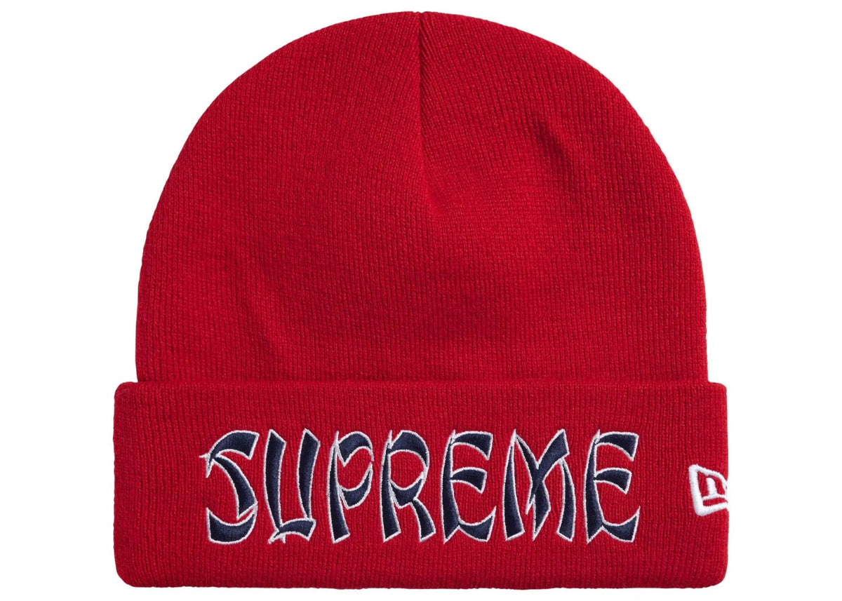 Supreme New Era Action Beanie Red