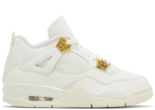 Air Jordan 4 Retro Sail Metallic Gold (Womens)