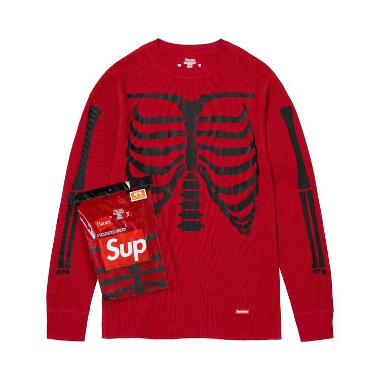 Supreme x Hanes Bones Thermal Crew (1 Pack) 'Red'