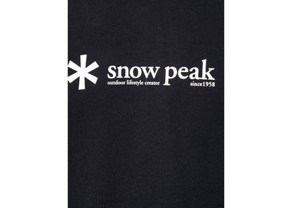 Snow Peak Logo Print T-shirt Black