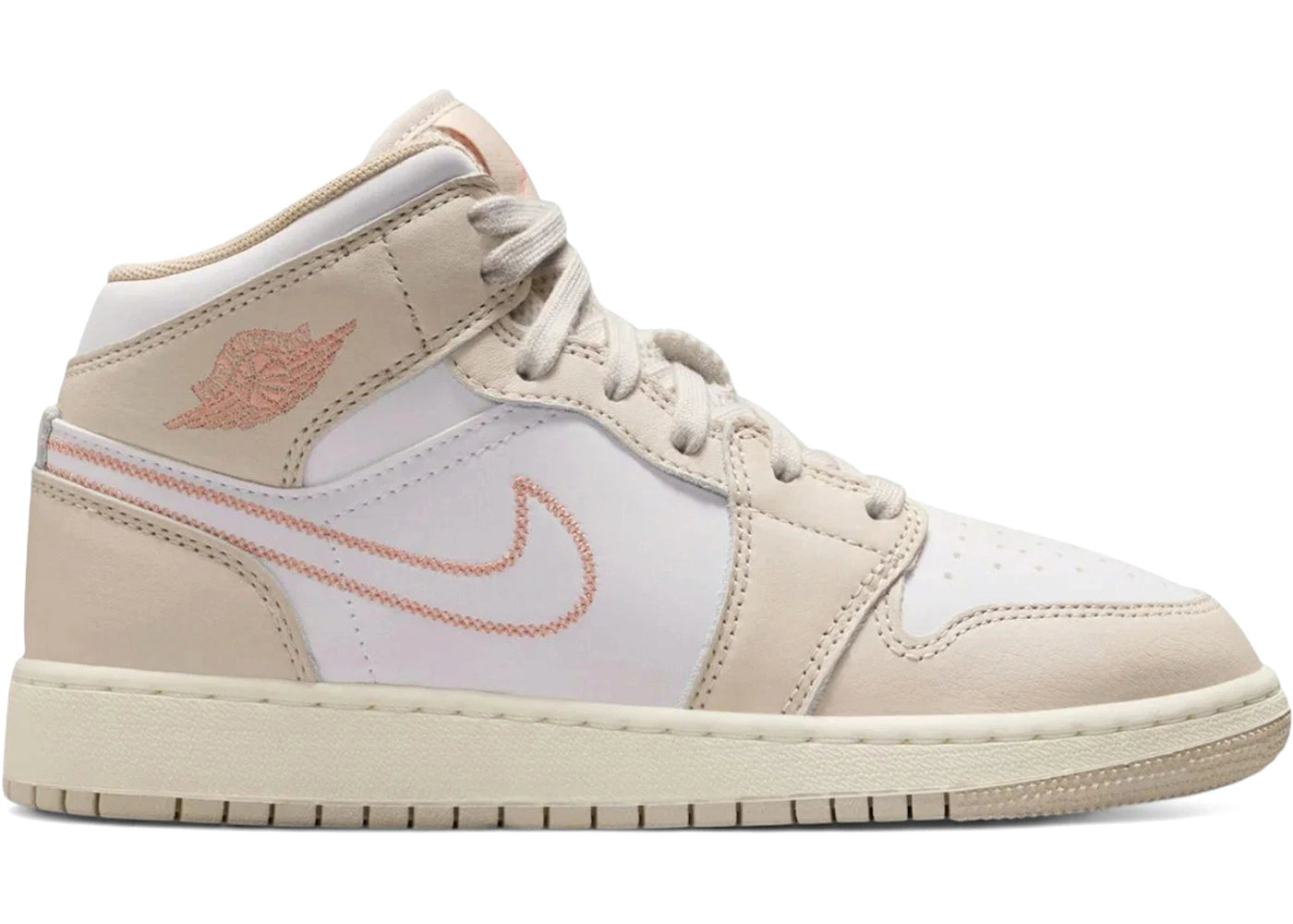 Jordan 1 Mid SE Sand Drift White Madder Root (GS)