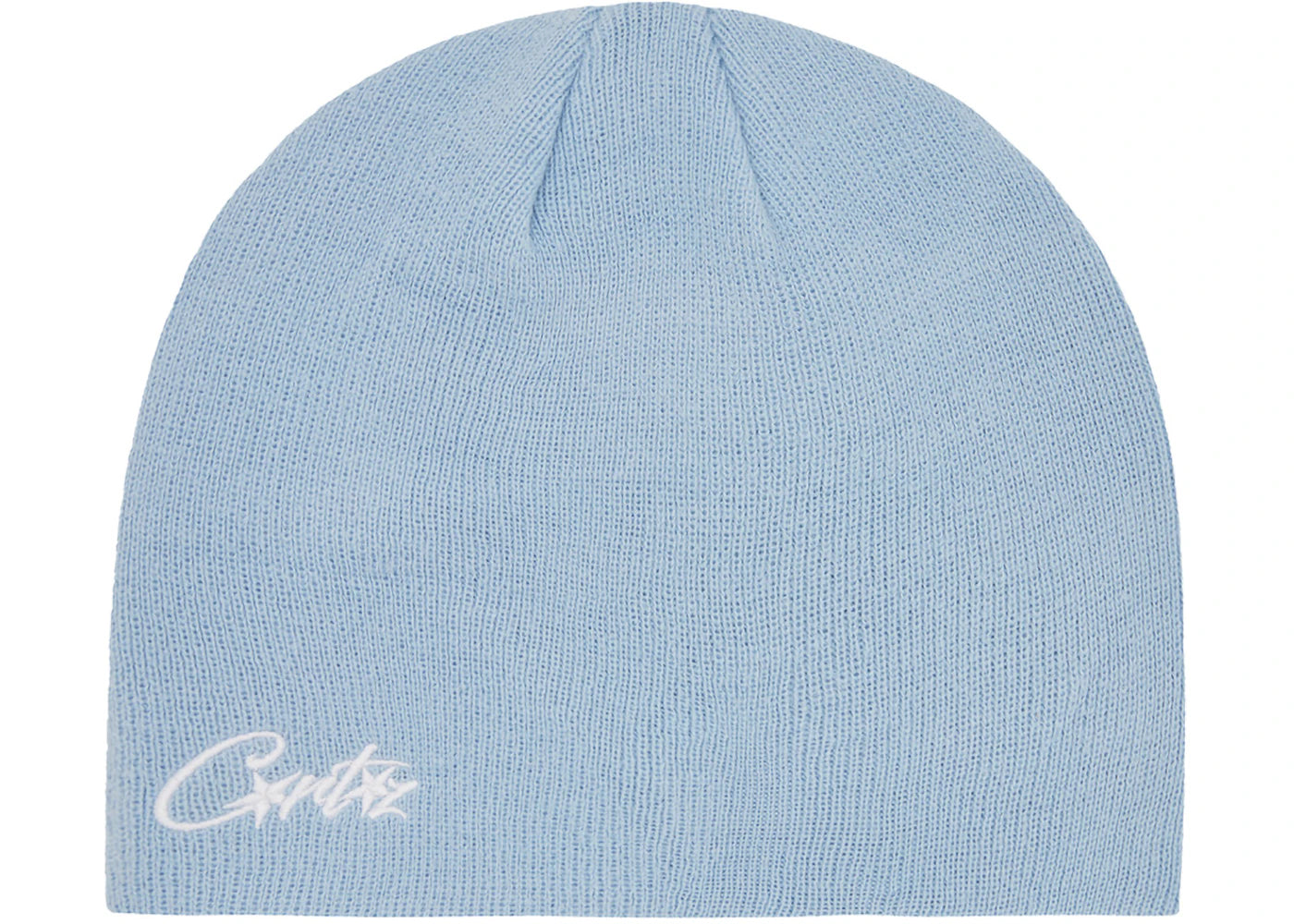 Corteiz Micro Allstarz Skully Beanie Baby Blue