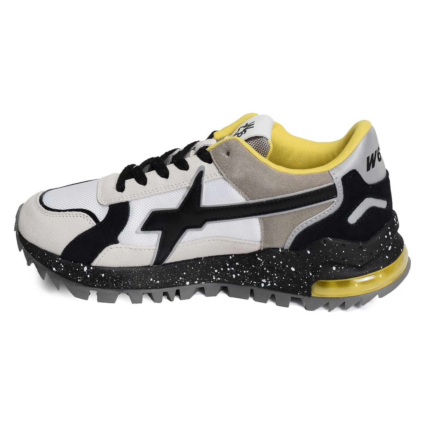 W6YZ Just Say Wizz Breeze 3-M Trainers White Black Taupe