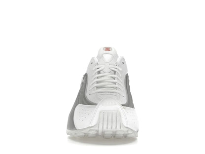 Nike Shox R4 White Bright Crimson Metallic Silver