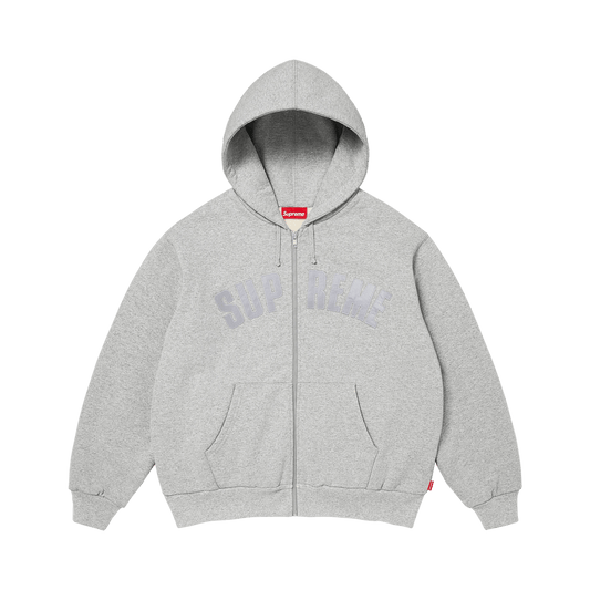 Supreme Arc Thermal Lined Zip Up Hooded Sweatshirt 'Heather Grey'