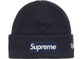 Supreme New Era Box Logo Beanie (FW25) Navy
