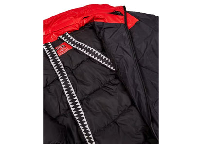 Sprayground Spray Down Quilted Color Block Jacket Black Red