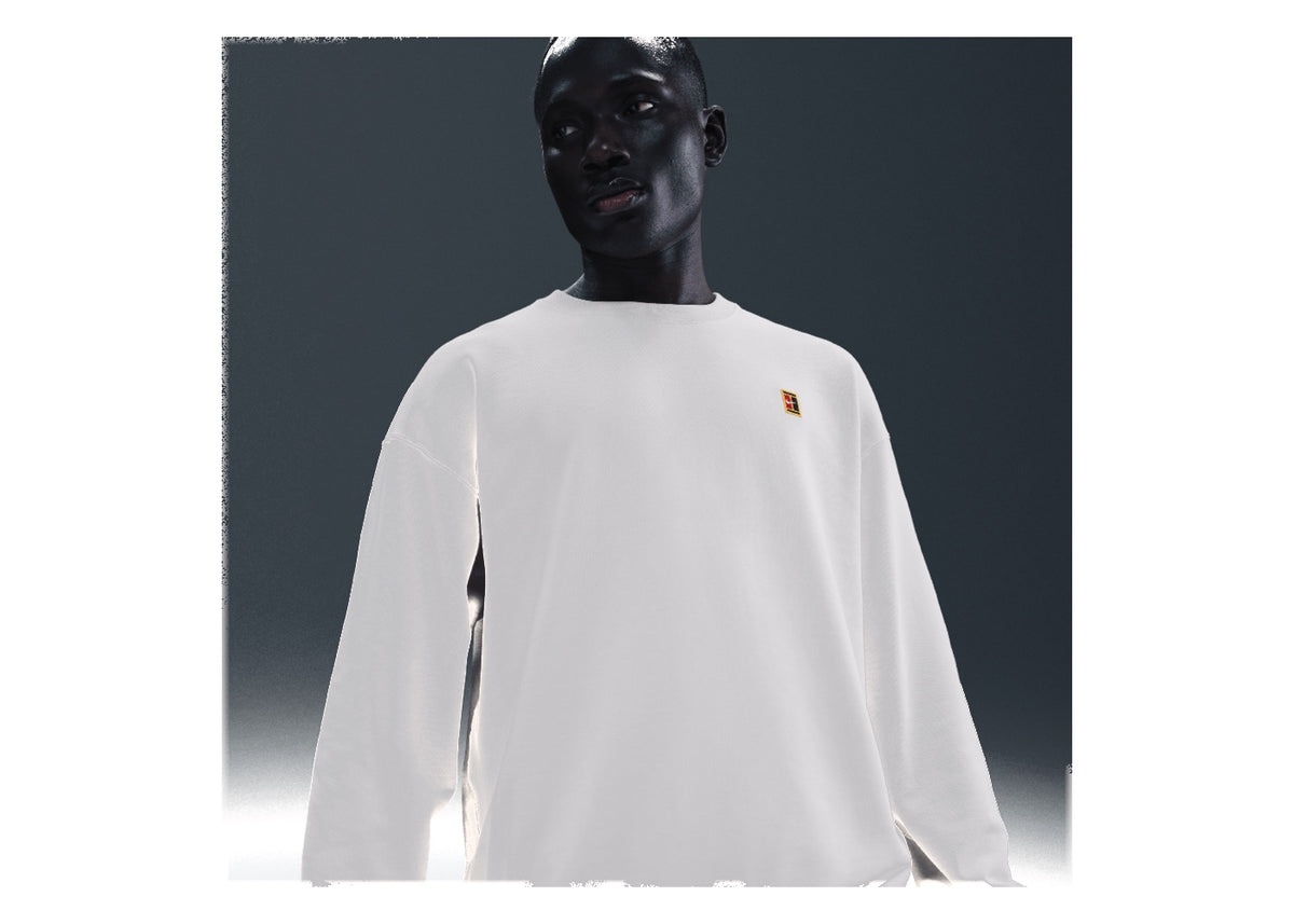 NikeCourt Men's French Terry Crewneck Top Phantom