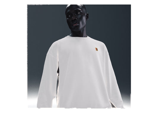 NikeCourt Men's French Terry Crewneck Top Phantom
