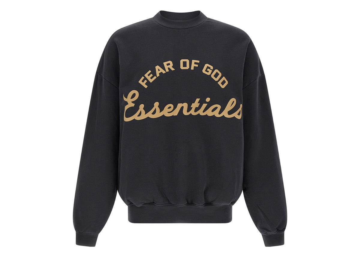 Fear of God Essentials 90's Crewneck Sweatshirt Faded Black
