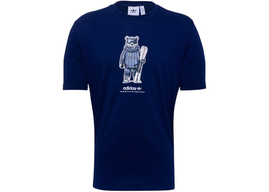 adidas Winter Sports Ski Bear Graphic T-Shirt Dark Blue