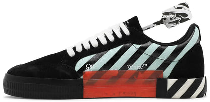 Off White Vulcanized Vulc Low Top Black Blue Striped Arrow (SS21)