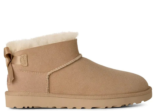 UGG Ultra Mini Bailey Bow Boot Sand (Women's)