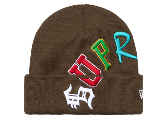 Supreme New Era Arc Beanie Brown