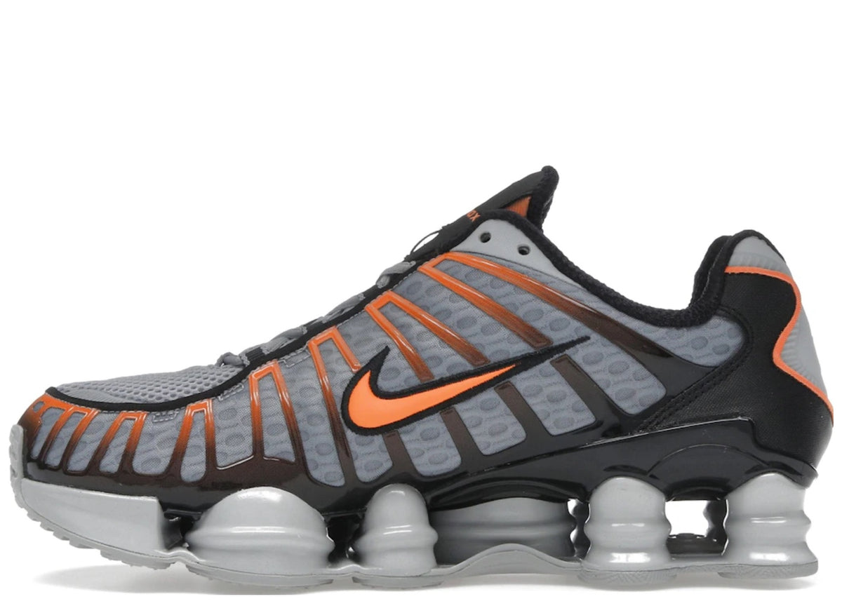 Nike Shox TL Light Smoke Grey Black Bright Mandarin