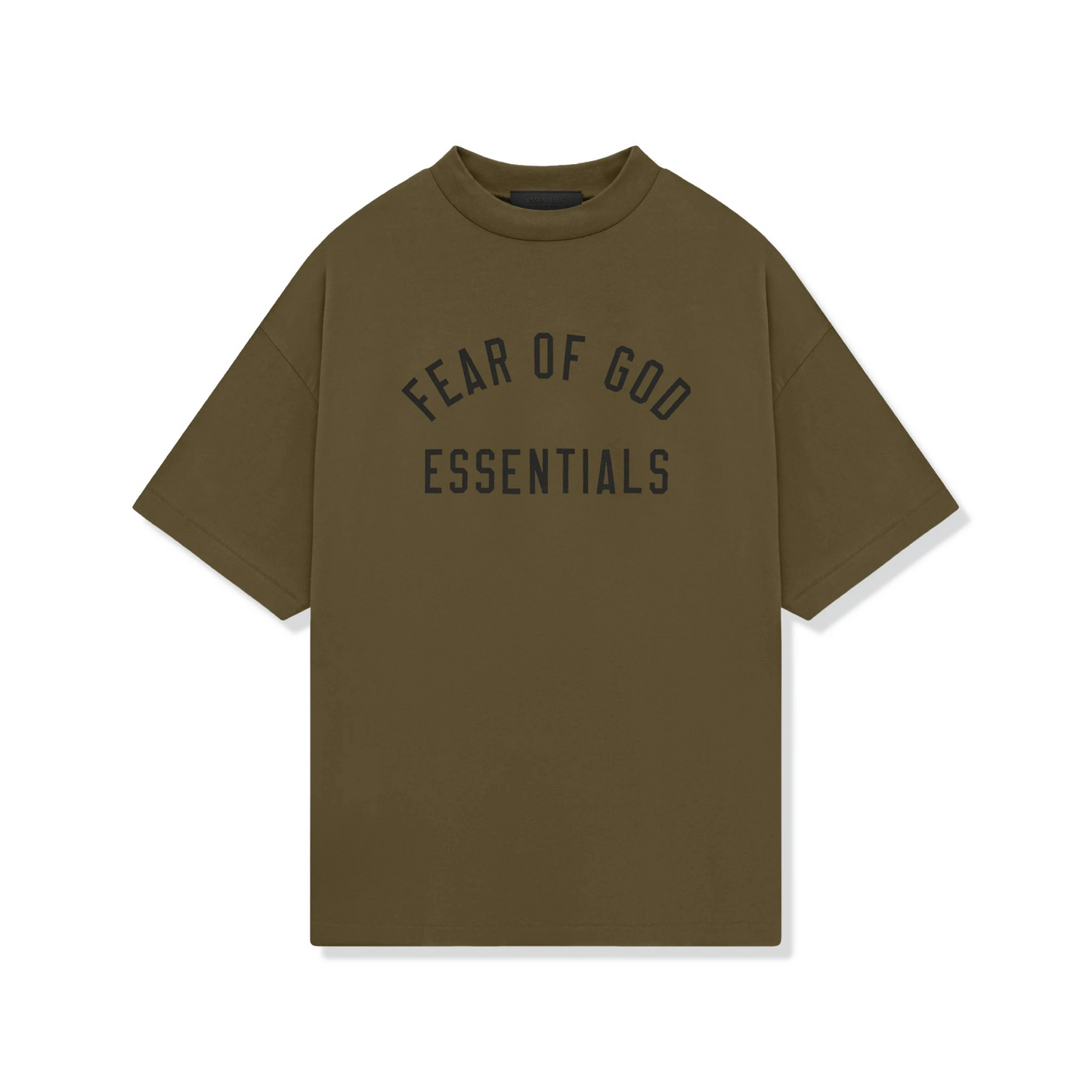Fear of God Essentials Jersey Crewneck Olive T-Shirt
