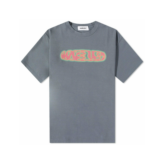 Ambush Spray Paint T-Shirt in Grey Pink