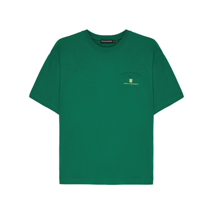 Soon To Be Announced Relax Mold Green Crew Neck Printed T-shirt