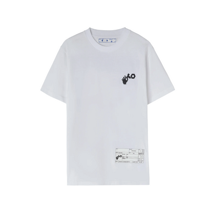 Off-WhiteMen's x Teenage Engineering Crossover SS22 Logo Printing Round Neck Short Sleeve White T-Shirt