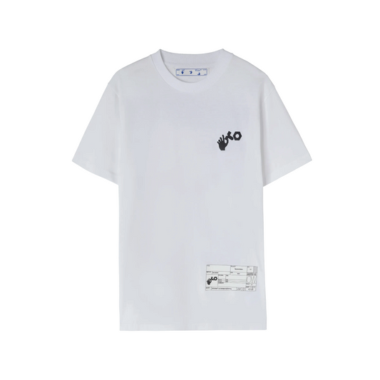Off-WhiteMen's x Teenage Engineering Crossover SS22 Logo Printing Round Neck Short Sleeve White T-Shirt