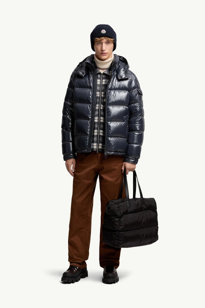 Moncler Maya Hooded Short Down Jacket Navy