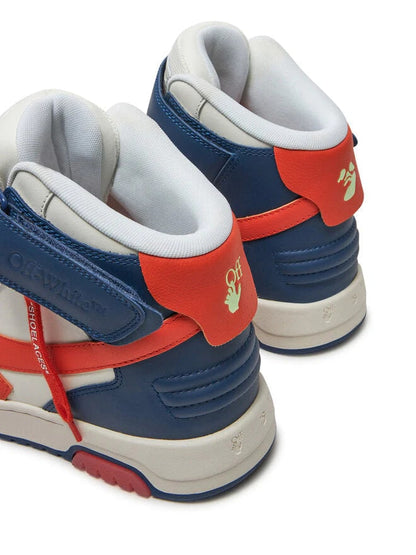 Off White Out Of Office Mid Top White Blue