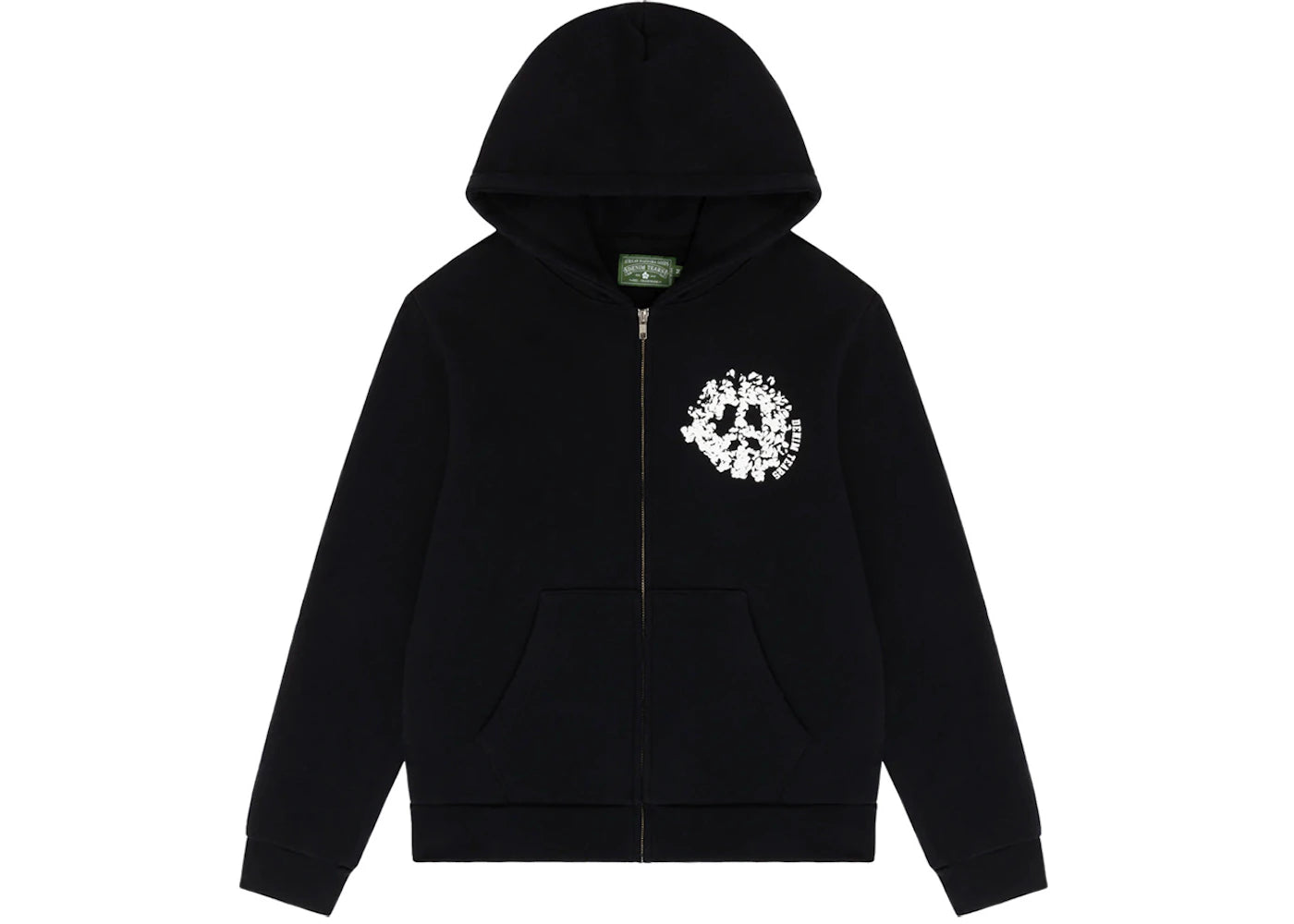 Denim Tears Denim University Zip Hoodie Black/White
