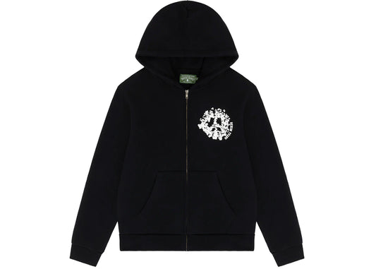 Denim Tears Denim University Zip Hoodie Black/White